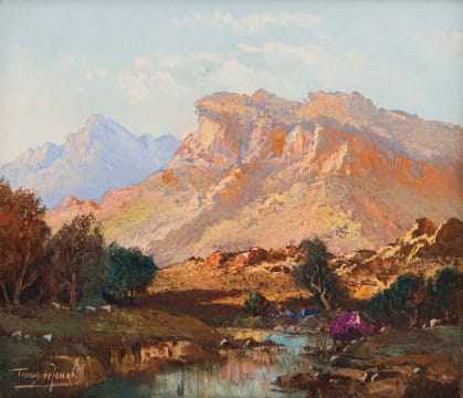 Tinus de Jongh; Cape Mountain Landscape
