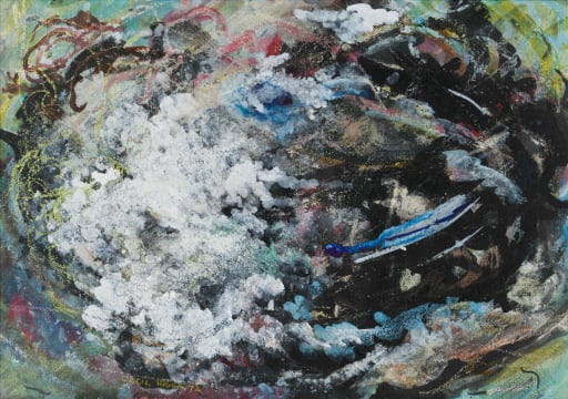 Cecil Higgs; Abstract Composition in Green and Blue