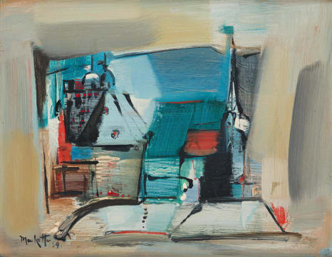 Dirk Meerkotter; Abstract Composition in Blue