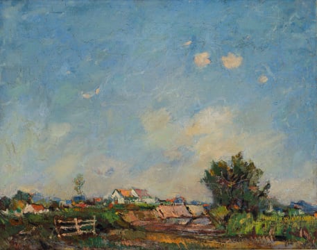 Pieter Wenning; Landscape with Farm Houses
