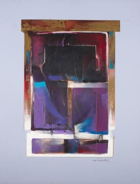 Derric van Rensburg; Purple Abstract