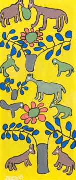 Jurietta (Julietta) Carimbwe; Composition with Bird, Animals and Flowers