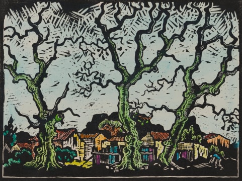 Gregoire Boonzaier; Trees and Houses