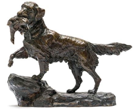 Barry Jackson; Retriever with Pheasant