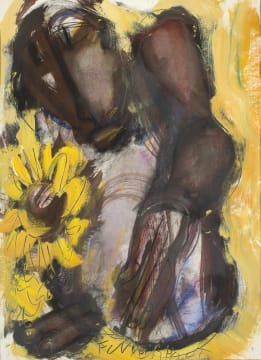Frans Claerhout; Sunflower and Figure