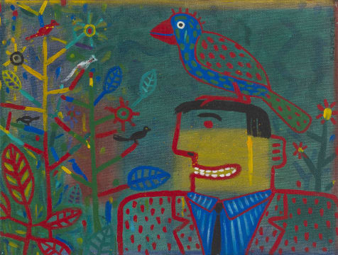 Norman Catherine; Man with Birds