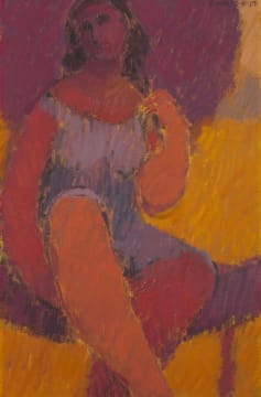 Eleanor Esmonde-White; Woman with Umbrella