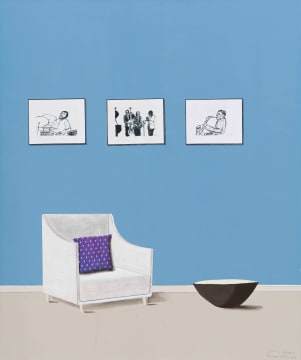 Sam Nhlengethwa; The Dark Brown Bowl