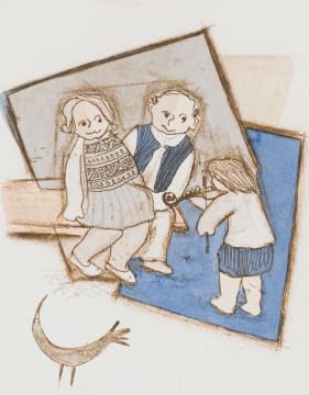 Pieter van der Westhuizen; Composition with Children and Bird
