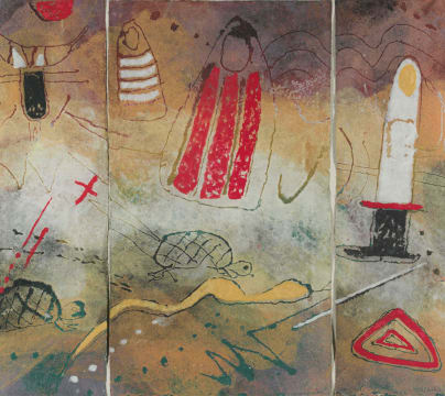 Durant Sihlali; Untitled, triptych