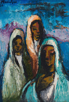 Johannes Meintjes; Three Women in a Landscape