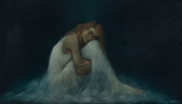 Shany van den Berg; Woman in a White Dress