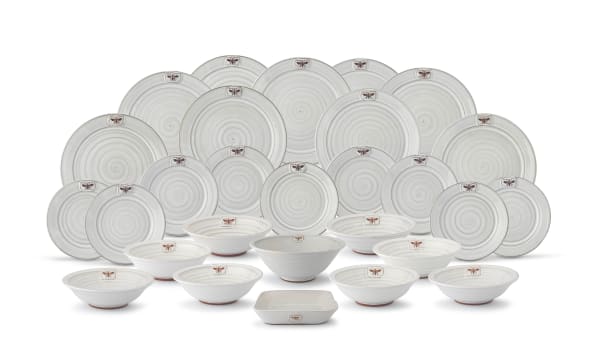 A stoneware part dinner service, John Anthony Wilhelm (1947-2019)