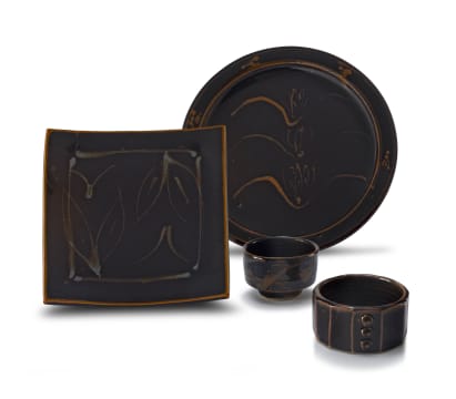 A Group of Tenmoku-glazed wares