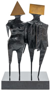 Lynn Chadwick; Walking Couple, Maquette I
