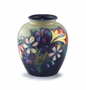 A Moorcroft 'Spring flowers' pattern vase, 1928 - 1949