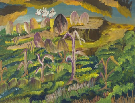 Gladys Mgudlandlu; Spring in Peddie Forests, Viewed from Peak