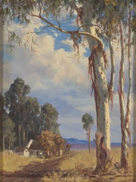 Willem Hermanus Coetzer; House and Blue Gum