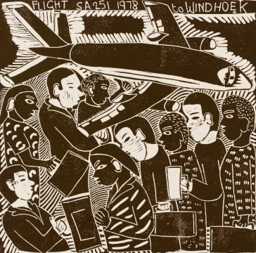 John Muafangejo; Flight SA 251 to Windhoek