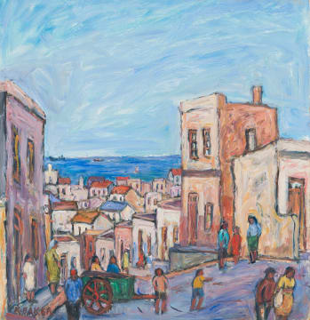 Kenneth Baker; Street Scene, Cape Town