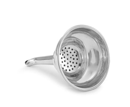 An Irish silver wine funnel, maker's mark W.*, Dublin, 1808