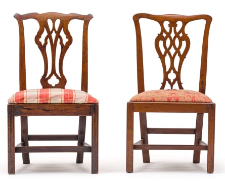 A George III mahogany side chair