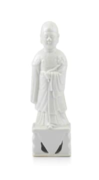 A Chinese blanc-de-chine figure, 18th/19th century