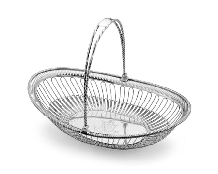 A George III silver pierced basket, John Green, Roberts, Mosley & Co, Sheffield, 1799