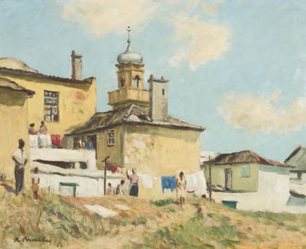 Robert Broadley; Figures Hanging Washing
