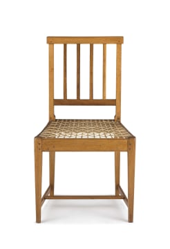 A Cape West Coast fruitwood and yellowwood side chair, 19th century