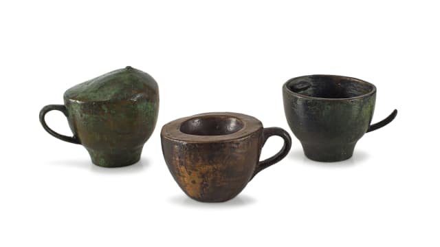 South African School; Tea Cups, three
