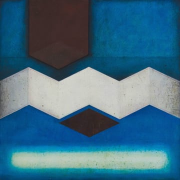 Douglas Portway; Abstract Composition in Blue