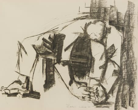 Ezrom Legae; Figure Putting on a Shoe