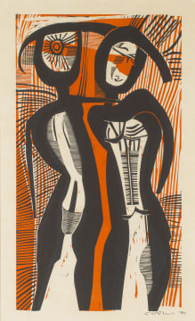 Cecil Skotnes; Two Abstract Figures