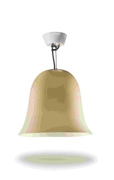 A Barovier & Toso Murano cream gold-flecked hanging lamp, 20th century