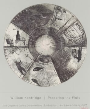 William Kentridge; Preparing the Flute, poster