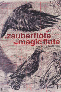 William Kentridge; The Magic Flute, poster