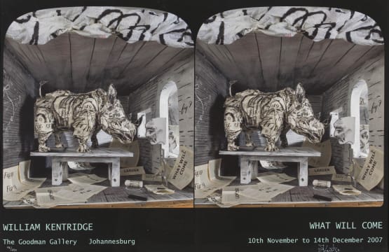 William Kentridge; What Will Come, poster