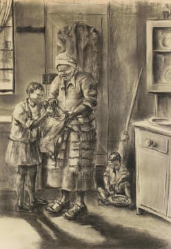 Durant Sihlali; Grandmother and Children