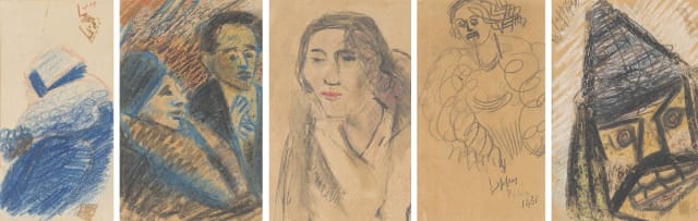 Lippy (Israel-Isaac) Lipshitz; Figural Studies, five