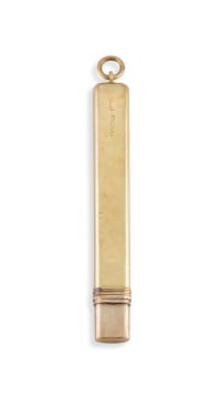 Cohen & Charles; A Victorian 18ct gold pencil case, Cohen & Charles, London, 1896