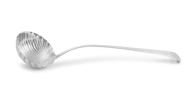 A George III silver 'Old English' pattern ladle, Richard Crossley, London, 1783