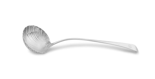 A George III silver 'Old English' pattern ladle, Richard Crossley, London, 1810