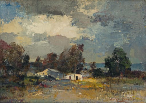 Errol Boyley; Landscape with Farmhouse