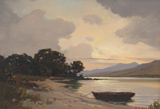 Titta Fasciotti; Rowing Boat at the Water's Edge