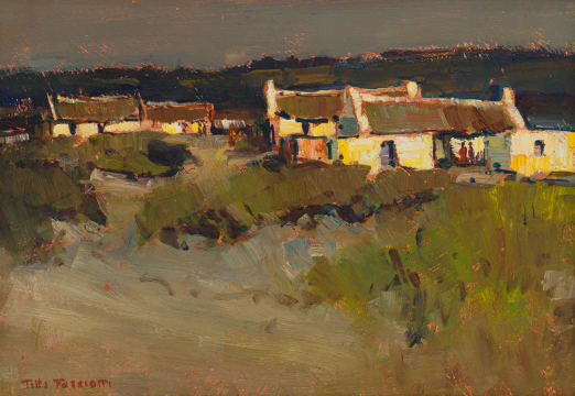 Titta Fasciotti; Landscape with Cottages