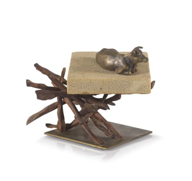 Guy du Toit; Composition with Cow