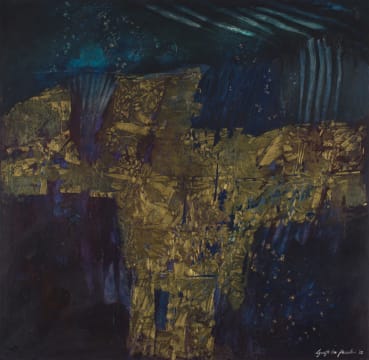 Lynette ten Krooden; Blue Compositon