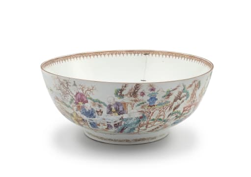 A Chinese famille-rose christening bowl, Qing Dynasty, late 18th/early 19th century