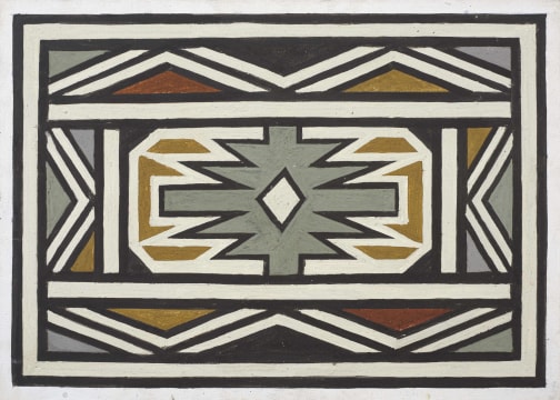 Esther Mahlangu; Untitled, 2016